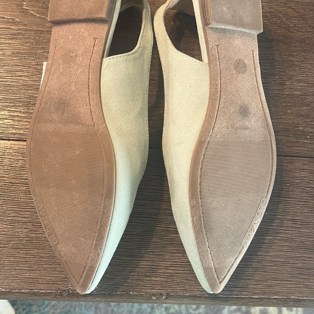 🍀EUC! Old Navy Women's Mint Green Slingback pointy toe Flats Size 8🍀 - Picture 2 of 6